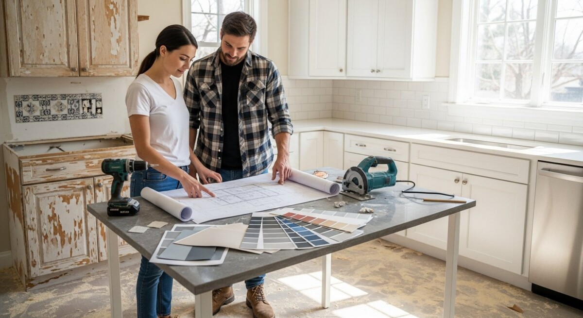 before and after remodel planning